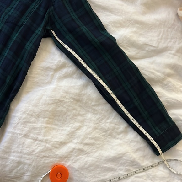 Blue Shirt Shop Mercer & Spring navy and green plaid cotton shirt - Picture 9 of 9